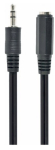Gembird CCA-423-2M Audio kaabel 3.5mm mees 3.5mm naister 2m / must