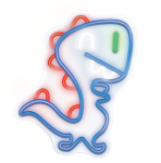 Forever Light FLNJ01 JURASSIC BEEBI DINO Neon LED Sild