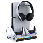 iPega P5S006 RGB Laadimisalus + Jahutus PS5 Slim M&auml;ngukontrollerile
