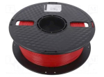 Gembird 3DP-PETG1.75-01-R PETG Filament 1.75 mm 1 kg / red