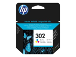 HP 302 V&auml;rv (Sinine, Magenta, Kollane) 150 Lehte Tint