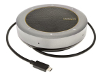 StarTech.com USB-C Conference Speaker Mini Dock, Portable Boardroom Speaker and Multiport Adapter, USB-C to VGA or 4K 60Hz HDMI, 2x USB-A (5Gbps) H