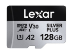 Lexar Professional SILVER PLUS 128GB microSDXC UHS-I M&auml;lukaart (205MB/s)