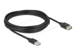 Delock USB laienduskohvli kaabel 5m must