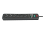 brennenstuhl Secure-Tec 19.500A Pingel&uuml;litus 6-kontakt 16A must