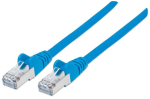 Intellinet v&otilde;rgukaabel, Cat6, 0,5m, sinine, vask, S/FTP, LSOH / LSZH, PVC, RJ45, kullatud kontaktid, Snagless, Booted, Polybag CAT 6 SFTP