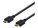 DELTACO HDMI-1030D Ethernet HDMI Kaabel 3m Must