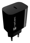 NATEC universaalne mobiilseadme laadija must AC kiirlaadimine siseruumides