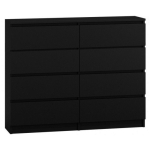 Topeshop M8 120 Red chest of drawers