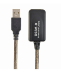 Gembird UAE-01-5M Aktiivne USB A isane - USB A emane pikenduskaabel 5m / must