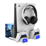 iPega P5S023 RGB Laadimisalus + Jahutus PS5 / PS5 Slim / PS5 Pro M&auml;ngukontrollerile