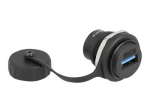 Delock Kl&otilde;mpsumoodul - USB 3.2 Gen 1 Kaitsetouga - 1 USB-pistik - Must