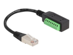 DeLOCK CAT 5e varjestamata keerutatud paar (UTP) v&otilde;rgukaabel 21.5cm must/must
