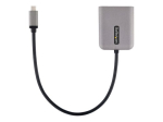 StarTech.com 2-Port USB-C MST Hub, USB Type-C to 2x DisplayPort Multi-Monitor Adapter for Laptop, Dual-DP up to 4K 60Hz w/ DP 1.4 Alt Mode & DSC, H