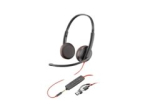 HP Poly Blackwire 3225 juhtmega k&otilde;rvaklapid mustad
