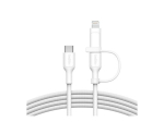 Belkin BoostCharge Pro 2-&uuml;hes USB Type-C kaabel 1.5m valge