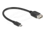 Delock USB kaabel 20cm must