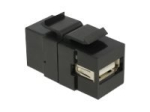 Delock Keystone moodul USB 2.0 A emane > USB 2.0 B emane, must