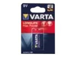 Varta Longlife Max Power 9V standardpatareid