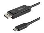 StarTech.com 6ft (2m) USB C kuni DisplayPort 1.2 Kaabel 4K 60Hz, Bidirektsionaalne DP kuni USB-C v&otilde;i USB-C kuni DP P&ouml;&ouml;ratav Video Adapter Kaabel, H...