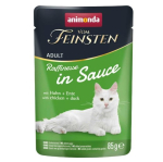 ANIMONDA Vom Feinsten Raffinesse in sauce K&uuml;&uuml;lik hani lisandiga - m&auml;rgkassitoit - 85g