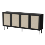 JUTA 4D sahtelaud 4D 200x39,5x90 must + linol calabria