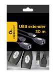 Gembird UAE-30M USB pikendaja 30 m / must