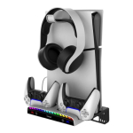 iPega P5S011 Seinalaadimisalus PS5 / PS5 Slim / PS5 Pro M&auml;ngukontrollerile