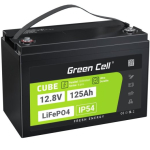 Green Cell Žalias Cell CUBE LiFePO4 125Ah 12,8V 1600Wh liio geležies fosfato baterija kemperiui, sauls energijai, neprijungtai prie tinklo, laivui