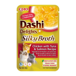 INABA CAT Dashi Delights Siidist Bouillon Kana Tonnikalat & L&otilde;het koerakas - 40g