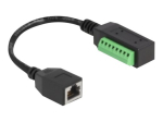 DeLOCK CAT 5e varjestamata keerutatud paar (UTP) v&otilde;rguadapter 21.5cm must