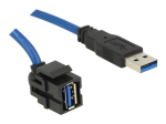 Delock USB pikenduskaabel 1.5m must