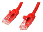 StarTech.com 5m CAT6 kaabel punane takistamata CAT 6 juhe 100W RJ45 UTP 650MHz kategooria 6 v&otilde;rgu patch cord UL/TIA CAT 6 varjestamata