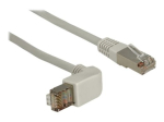 DeLOCK CAT 5e varjestatud kaabel fooliumi ja vasepunasega (SFTP) 50cm paigalduskaabel hall