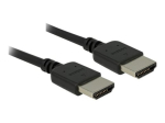 Delock Premium HDMI kaabel Ethernetiga 1m - must