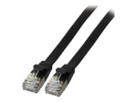 EFB-Elektronik CAT 6a U/FTP 50cm patch-kaabel, must