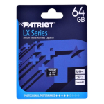 Patriot PSF64GMDC10 64 MicroSDXC UHS-I Class 10 m&auml;lukaart