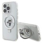 Karl Lagerfeld KLHMP13LHMRSKCH Hardcase Ring Stand Karl&Choupettt iPhone 13 Pro / 13 6.1" jaoks / valge