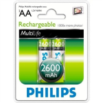 Philips Laetav aku AA NiMH 2600mAh 2tk