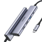 UGREEN 15495 S&uuml;learvuti Doki / Portide Repikaator USB 3.2 Gen 1 Type-C 100W PD 4K 3840 x 2160 / hall
