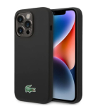 Lacoste vedel silikoon mikrokangast krokodilli logo MagSafe kaitseklaas Apple iPhone 13 / 14 / 15 jaoks