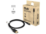 Club 3D CAC-1559 USB-C kuni DisplayPort 2.1 Kaabel 1m Must