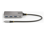 StarTech.com 4-portine USB-C hub koos USB-C DP Alt Mode video v&auml;ljundiga 4K 60Hz, 3x USB-A, 1x USB-C, 100W Power Delivery l&auml;bik&auml;ik, USB 3.2 Gen 2 (10G