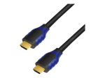 LogiLink Kiire Ethernet HDMI Kaabel 1m Must