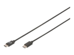 DIGITUS USB Type-C Kaabel 3m Must
