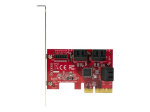 StarTech.com SATA PCIe kaart, 6-portine PCIe SATA laienduskort, 6Gbps SATA kaart madala profiiliga kinnitusega, kuhjatud SATA &uuml;hendused, ASM1166 mi...