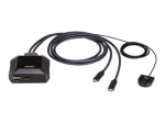 Aten US3312 2-portiline USB-C 4K DisplayPort KVM l&uuml;liti kaugjuhitava porti valijaga Aten 2-portiline USB-C 4K DisplayPort KVM l&uuml;liti kaugjuhitava p...
