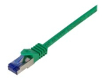LogiLink Professionaalne Ultraflex CAT 7 Kaabel/CAT 6a Kontaktid S/FTP 1m Pat&scaron;kaablit Roheline RAL 6024