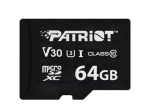 Patriot VX seeria 64GB MicroSDXC V30 Class 10 UHS-I U3 4K UHD m&auml;lukaart
