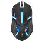 HIIR DEFENDER CYBER MB-560L MUST 7 V&Auml;RBA 1200DPI 3P